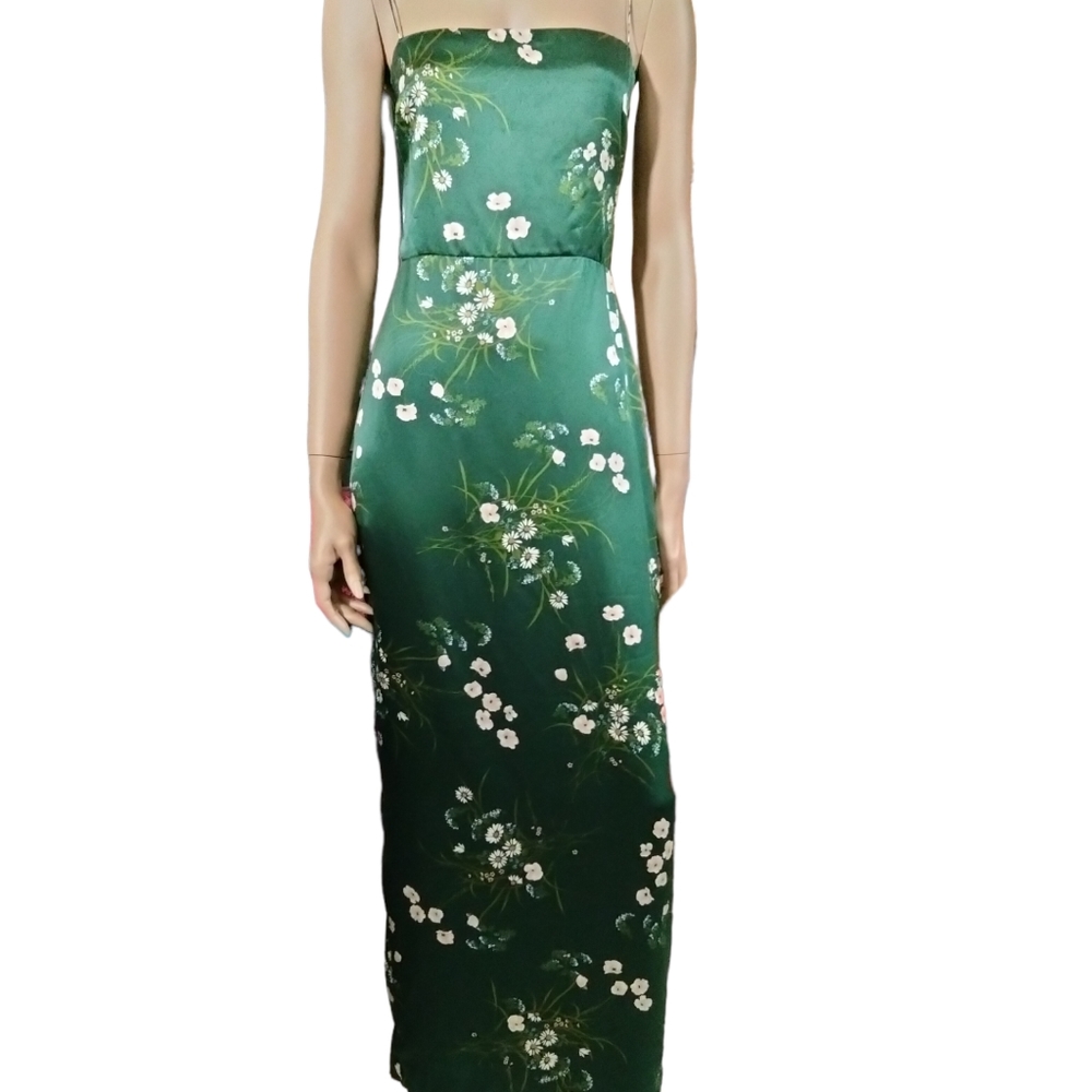 Reformation Frankie silk dress